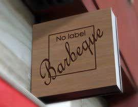 #8 for I need a logo for a company. The company is a BBQ catering/food truck/restaurant business. The name is “No Label Barbecue”. I am looking for a simple and clean design, white letters over a black background. by nitutasnim