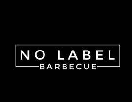 #54 for I need a logo for a company. The company is a BBQ catering/food truck/restaurant business. The name is “No Label Barbecue”. I am looking for a simple and clean design, white letters over a black background. by farkhanda1143