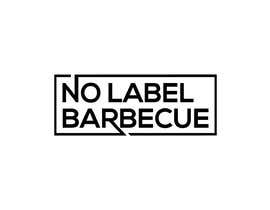 #67 for I need a logo for a company. The company is a BBQ catering/food truck/restaurant business. The name is “No Label Barbecue”. I am looking for a simple and clean design, white letters over a black background. by parvezshamim280