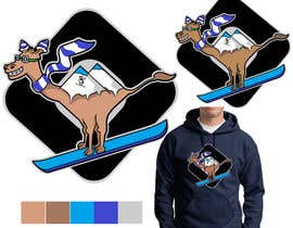 #40 for Design for Hoodie (Snowboarding Camel with mountains as humps) by kaushikdhuri9