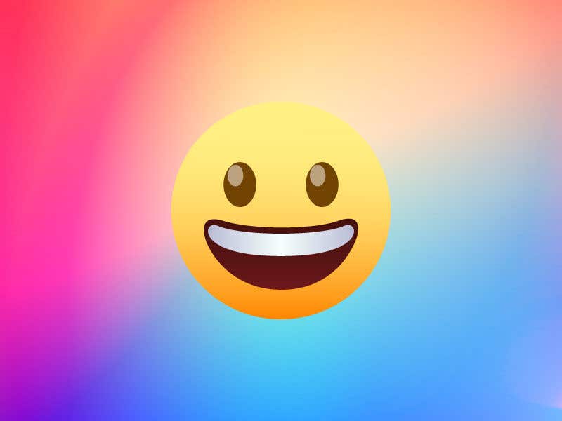 Penyertaan Peraduan #33 untuk                                                 Build Wallpapers with Big Emoji to use on Zoom
                                            