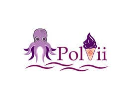 Nro 81 kilpailuun create a logo for an ice cream shop with this name: POLVII and with the figure of the octopus. käyttäjältä mithumiah80066