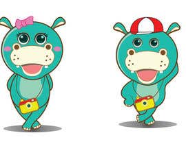 #9 para Illustration for a company mascot. [Hippo] por Bacvu
