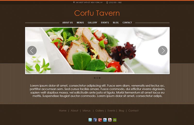 Entri Kontes #14 untuk                                                Design for homepage Greek Traditional Tavern
                                            