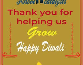 nº 12 pour Happy Diwali wishes with thank you message ( A5 size ) par s2mithu 