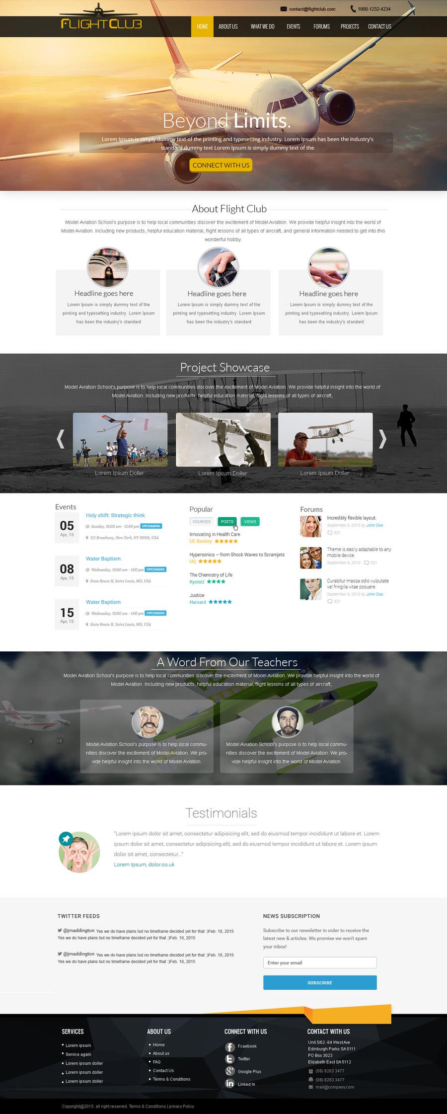 Contest Entry #36 for                                                 Design a FUN and AWESOME Aviation Website Design for Flight Club
                                            