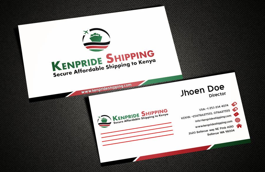 Contest Entry #57 for                                                 Design some Business Card for shipping company
                                            