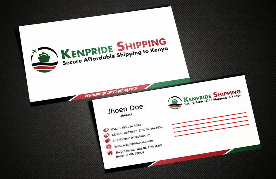 Contest Entry #61 for                                                 Design some Business Card for shipping company
                                            