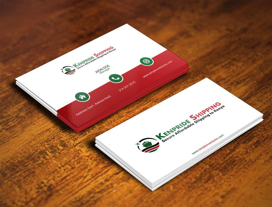 Contest Entry #78 for                                                 Design some Business Card for shipping company
                                            