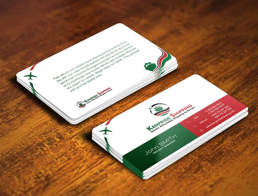 Contest Entry #155 for                                                 Design some Business Card for shipping company
                                            