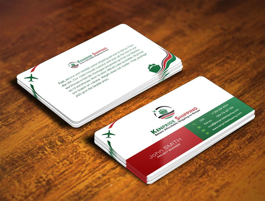 Contest Entry #157 for                                                 Design some Business Card for shipping company
                                            