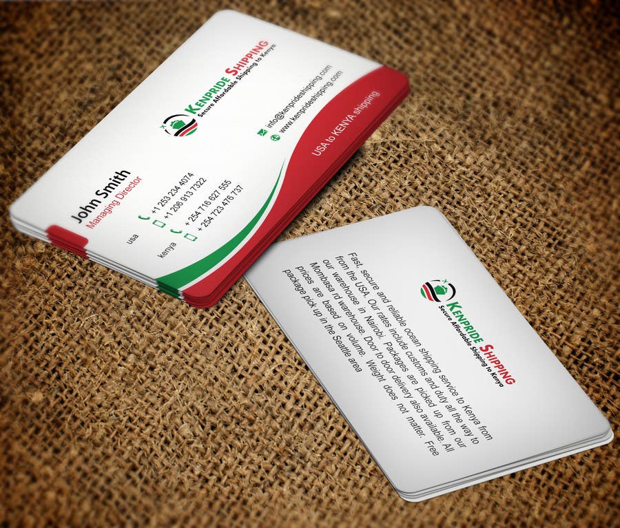 Contest Entry #162 for                                                 Design some Business Card for shipping company
                                            