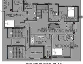 #10 untuk Redesign the architectural drawing of a duplex flat oleh rumpadas099