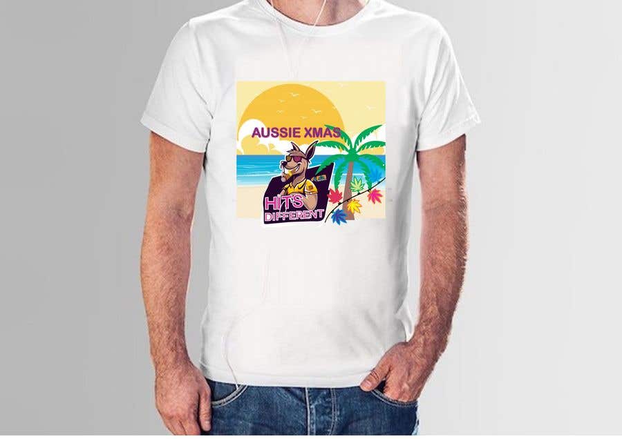 Contest Entry #4 for                                                 Design a stoner Kangaroo on the beach Christmas T-Shirt
                                            