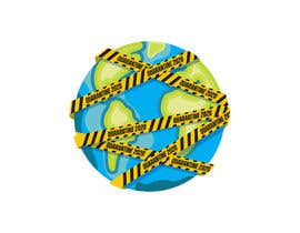 #2 for Create a tshirt design of The World wrapped in caution tape by salmandalal1234