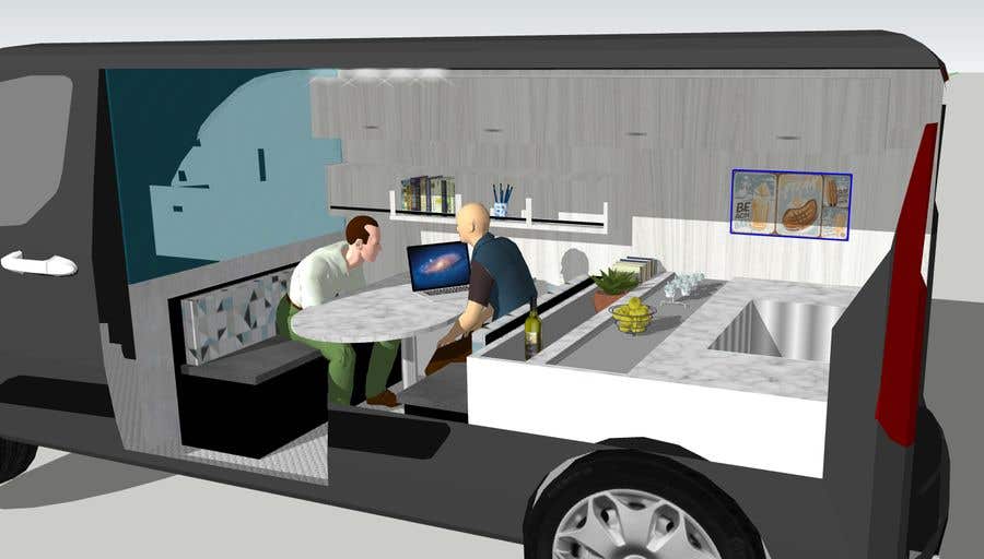 Penyertaan Peraduan #7 untuk                                                 Interior design (Artist impression) for a Car (Van)
                                            