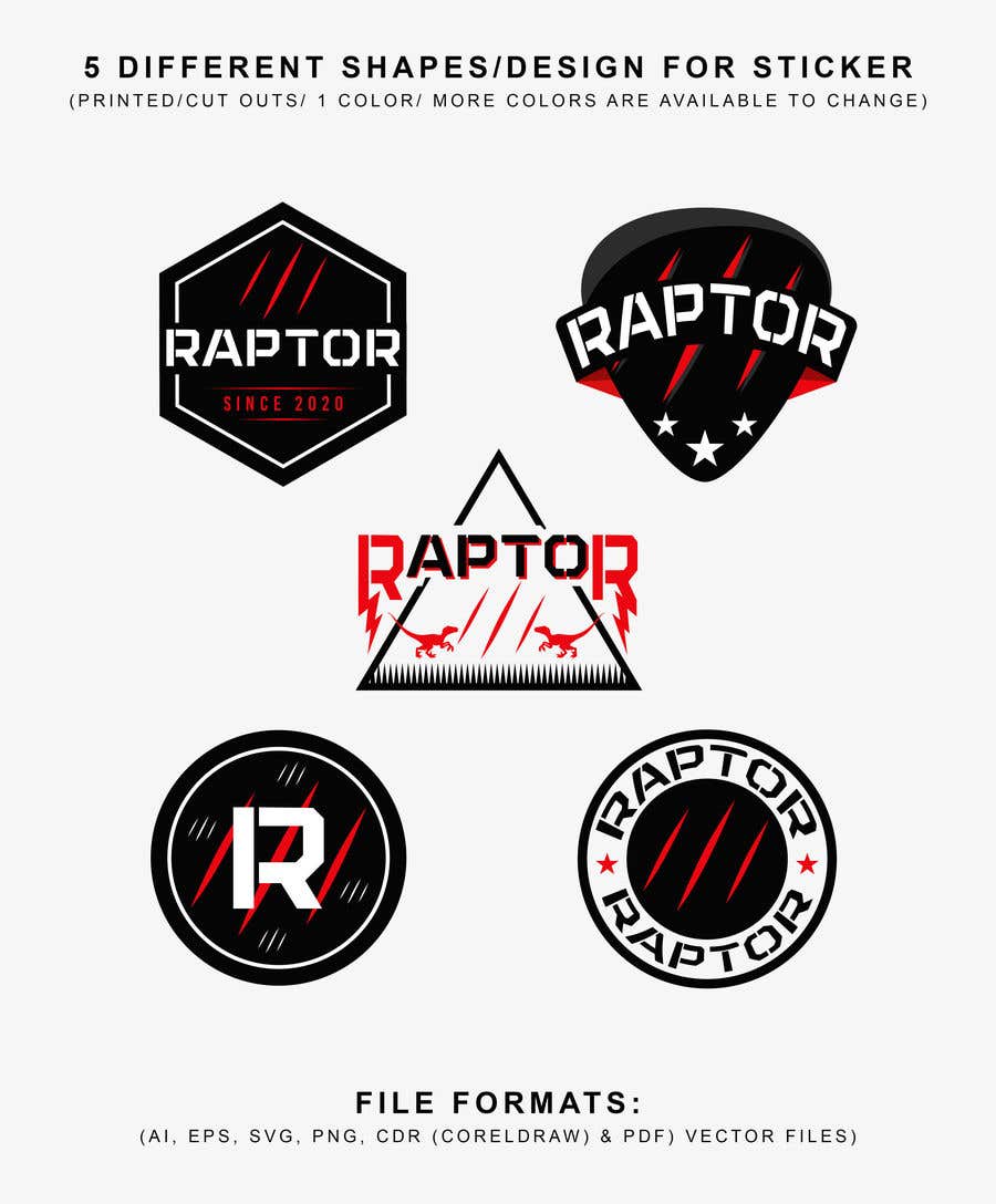 
                                                                                                            Contest Entry #                                        5
                                     for                                         Sticker package needed in 5 different shapes/designs using our logos. Dome sticker, outdoor stickers, car sticker are needed. We are a fishing brand. Colors to be used can we our regular colors white/red, but also olive green can be used.
                                    