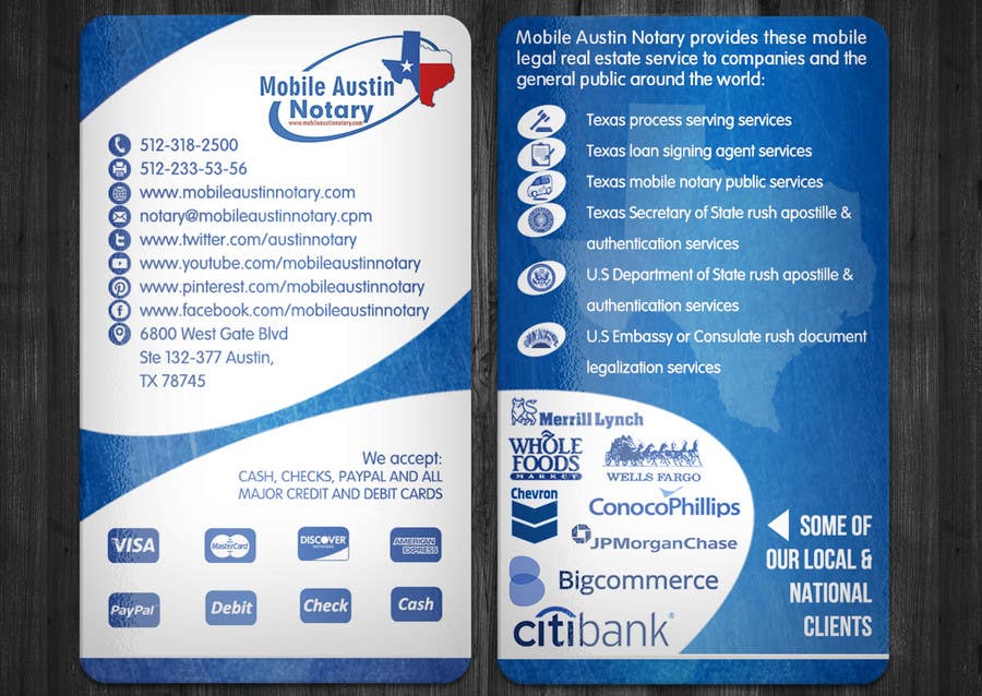 Contest Entry #26 for                                                 Revamp Existing Business Card Into a Modern Clean Design
                                            
