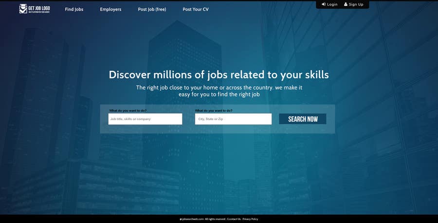 Contest Entry #69 for                                                 Design a Website Mockup for a Job Search Engine
                                            