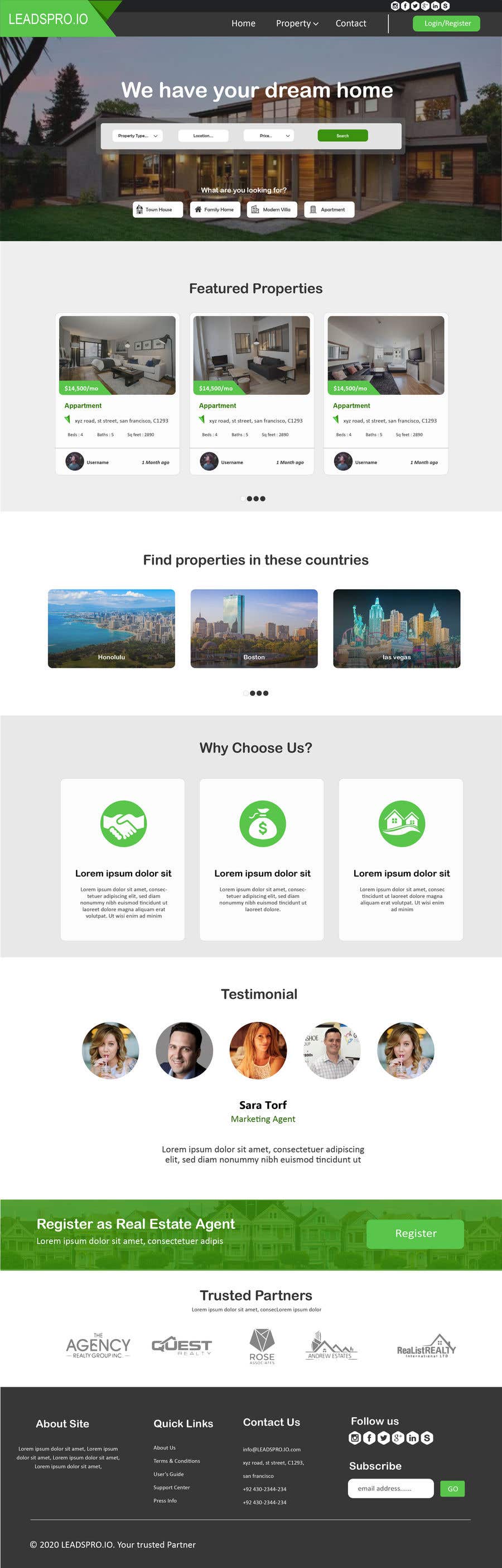 Contest Entry #82 for                                                 Create a website layout for LEADSPRO.IO
                                            