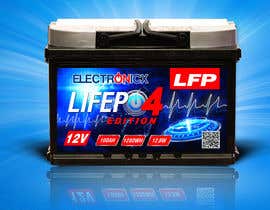 #194 pentru Label design Lifepo4 LFP 100AH und 200AH Battery with Electronicx brand de către gkhaus