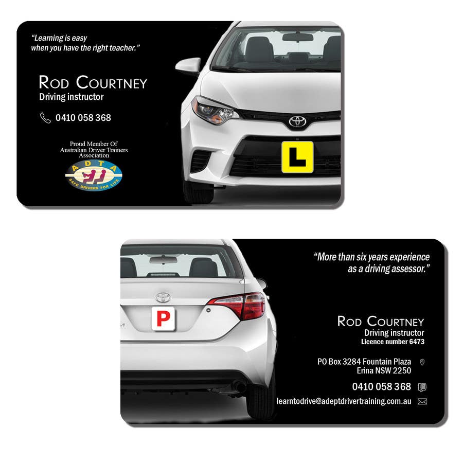 Contest Entry #127 for                                                 Design some Business Cards for "Adept Driving School"
                                            