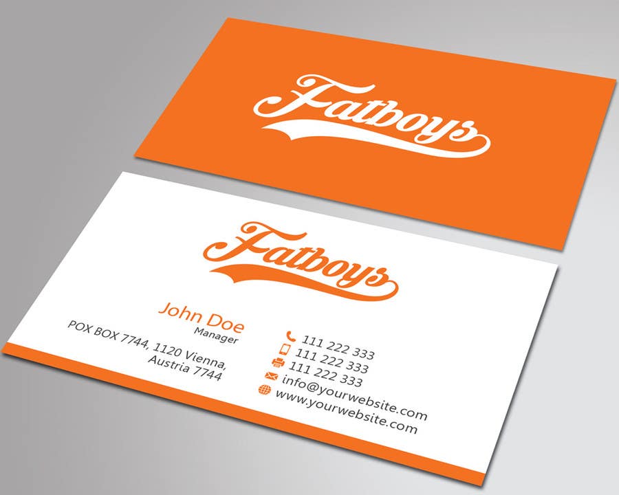 Contest Entry #39 for                                                 Design some Business Cards for Fatboys
                                            