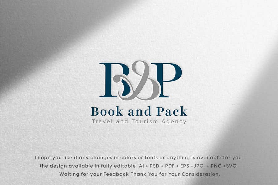 Contest Entry #17 for                                                 I need a logo designed. For a travel and tourism agency called (B & P ) which stands for (Book and pack). I need it to be simple , elegant and classy . All colors are fine . Avoid too many objects in the logo .
                                            