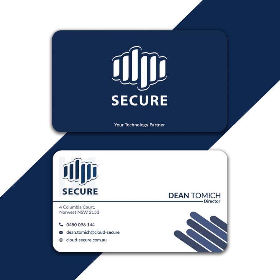 Konkurrenceindlæg #682 for                                                 Cloud Secure Needs business card
                                            
