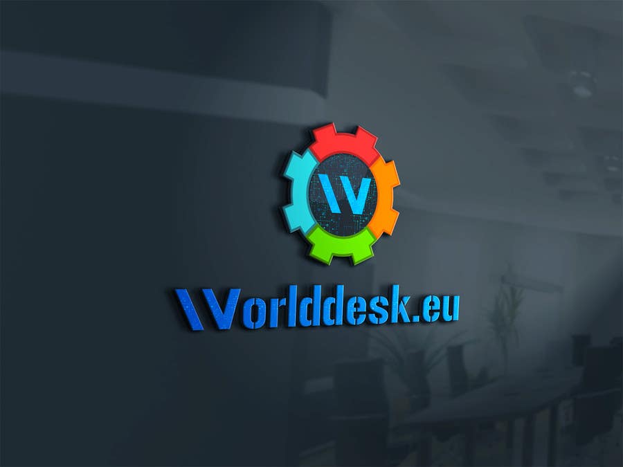 Kilpailutyö #41 kilpailussa                                                 Design a Logo for the future system Worlddesk.eu in 3d look
                                            