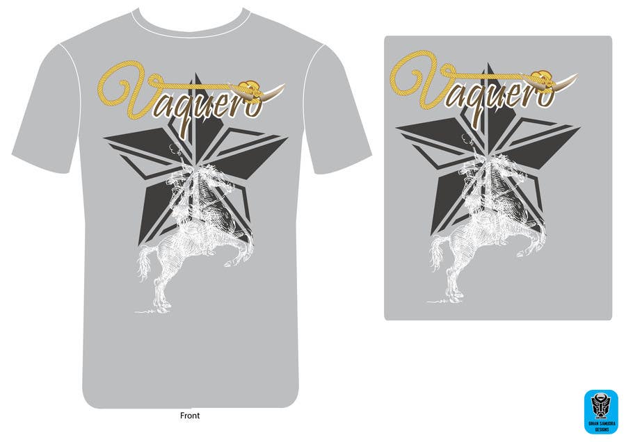 
                                                                                                                        Contest Entry #                                            4
                                         for                                             Design a T-Shirt for Vaquero clothing
                                        