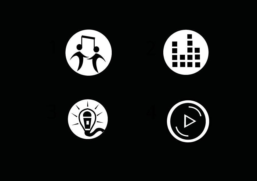 Kilpailutyö #5 kilpailussa                                                 Design some Icons for music collaboration website
                                            