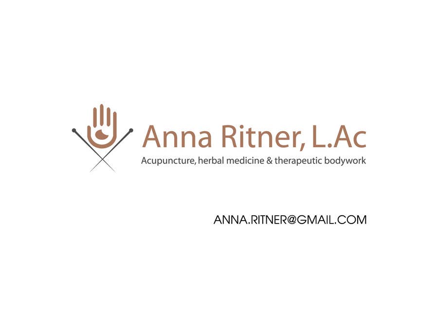 Contest Entry #5 for                                                 Design a Logo for Acupuncture Business Card
                                            