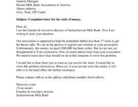 #8 for Creative writer needed for a complaint letter by Mahmudrabby34