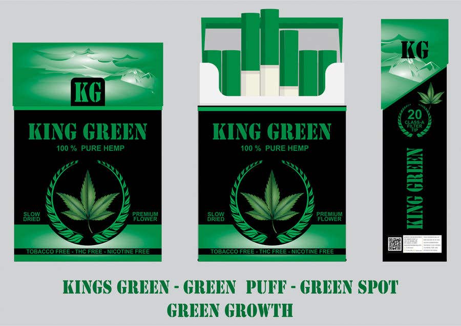Kilpailutyö #39 kilpailussa                                                 create a brand of cannabis cigarettes and a design for the pack
                                            