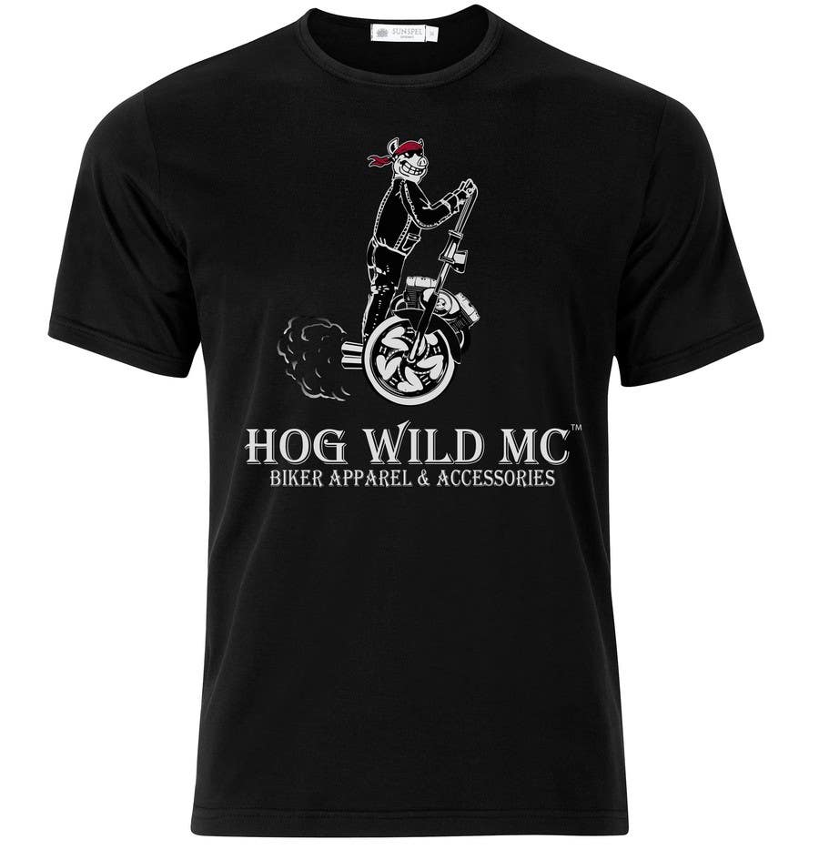 Kilpailutyö #16 kilpailussa                                                 Motorcycle T-Shirt Design for HOG WILD MC
                                            