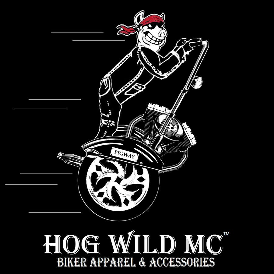 Kilpailutyö #23 kilpailussa                                                 Motorcycle T-Shirt Design for HOG WILD MC
                                            