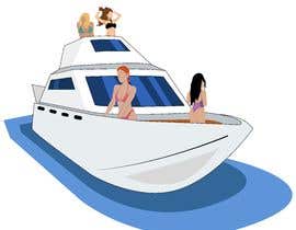 Nro 18 kilpailuun Boat illustration with girls in bikinis käyttäjältä GabrielMoya24