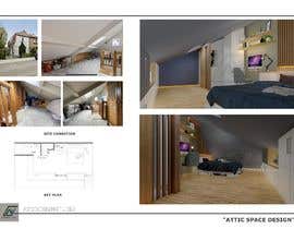 Nro 12 kilpailuun Interior design of my attic space käyttäjältä avcdesignstudio