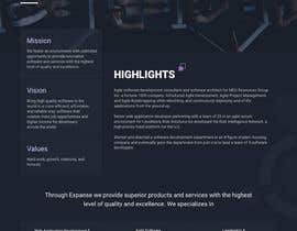 nº 53 pour About Us / Our Leadership Page &amp; Graphic Design - Expanse Services Software Development par designera21 