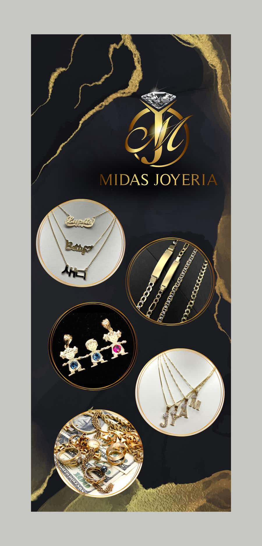 Bài tham dự cuộc thi #27 cho                                                 Midas Jewelry Marketing flyers and banner
                                            