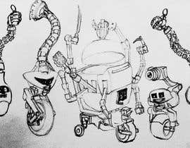 #51 za Draw us 5 goofy robots od sandeepkumarlog
