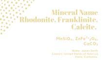 #62 for I need a simple template for a mineral label which is like a business card like card for identifying minerals like a name-tag af RafiaZahid19