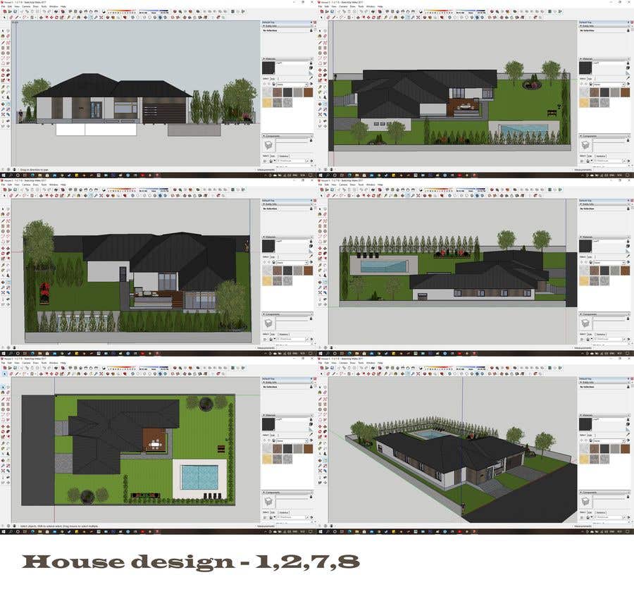 Конкурсная заявка №10 для                                                 Design houses in sketch-up
                                            