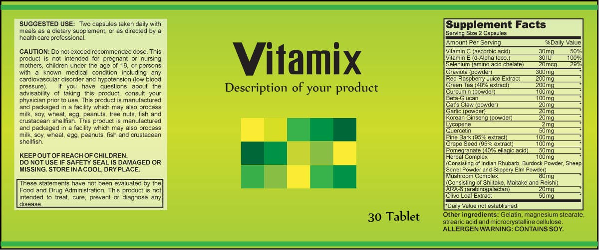 Inscrição nº 35 do Concurso para                                                 Creating Vitamin Bottle Labels - Will pick 10 Winners
                                            