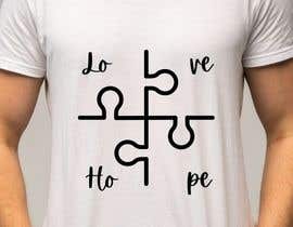 #91 para Hope and Love Crossword T-shirt de tasali1033