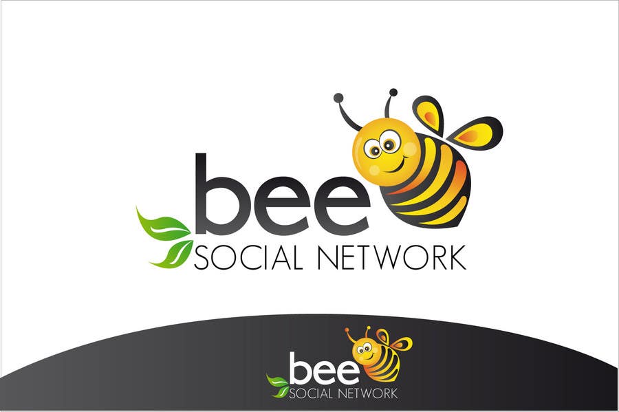 Příspěvek č. 154 do soutěže                                                 Logo Design for Logo design social networking. Bee.Textual.Illustrative.Iconic
                                            