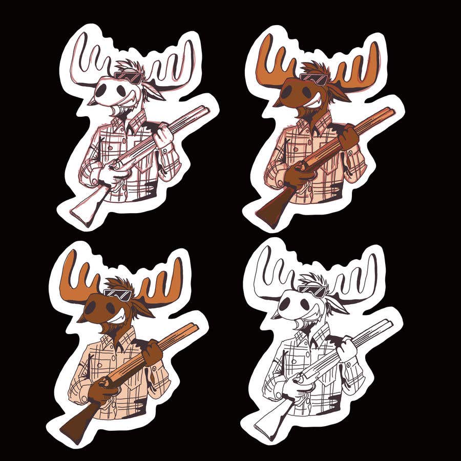 Wasilisho la Shindano #93 la                                                 Undercover Moose Sticker
                                            