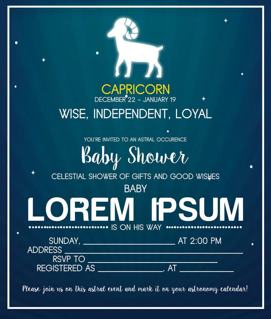 Proposition n°28 du concours                                                 Baby Shower Invite
                                            