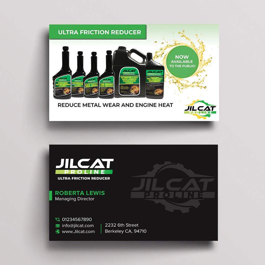 Konkurrenceindlæg #41 for                                                 Build a business card for Jilcat Proline Ultra-Friction Reducer
                                            